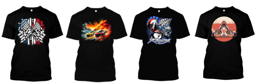 Design T-Shirts Motorsport Racing  Kartsport fertige Designs