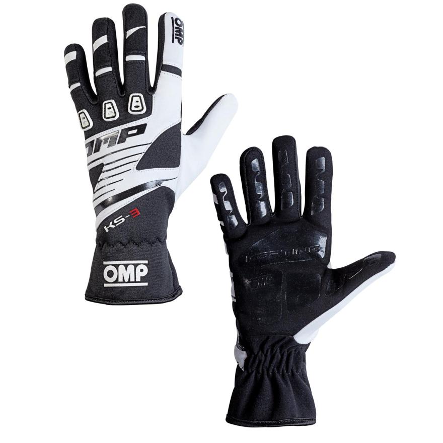 OMP Karthandschuh KS-3 schwarz-weiss