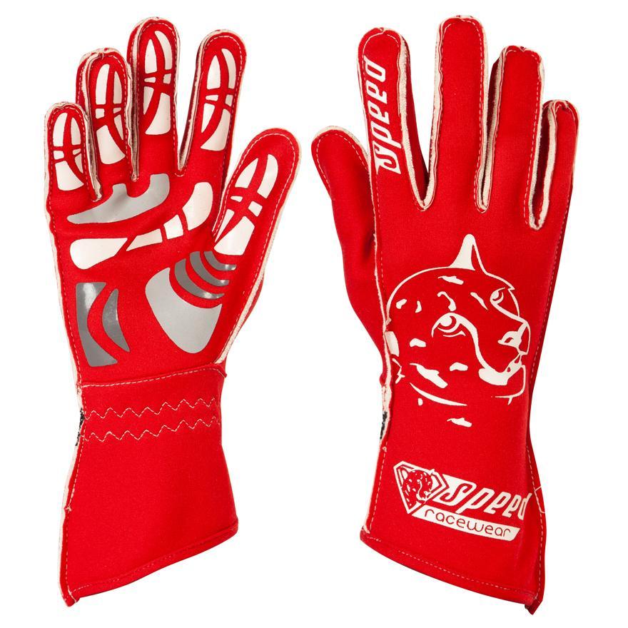 Speed Handschuhe | MELBOURNE G-2 | rot,weiß Karthandschuhe !*SALE*!