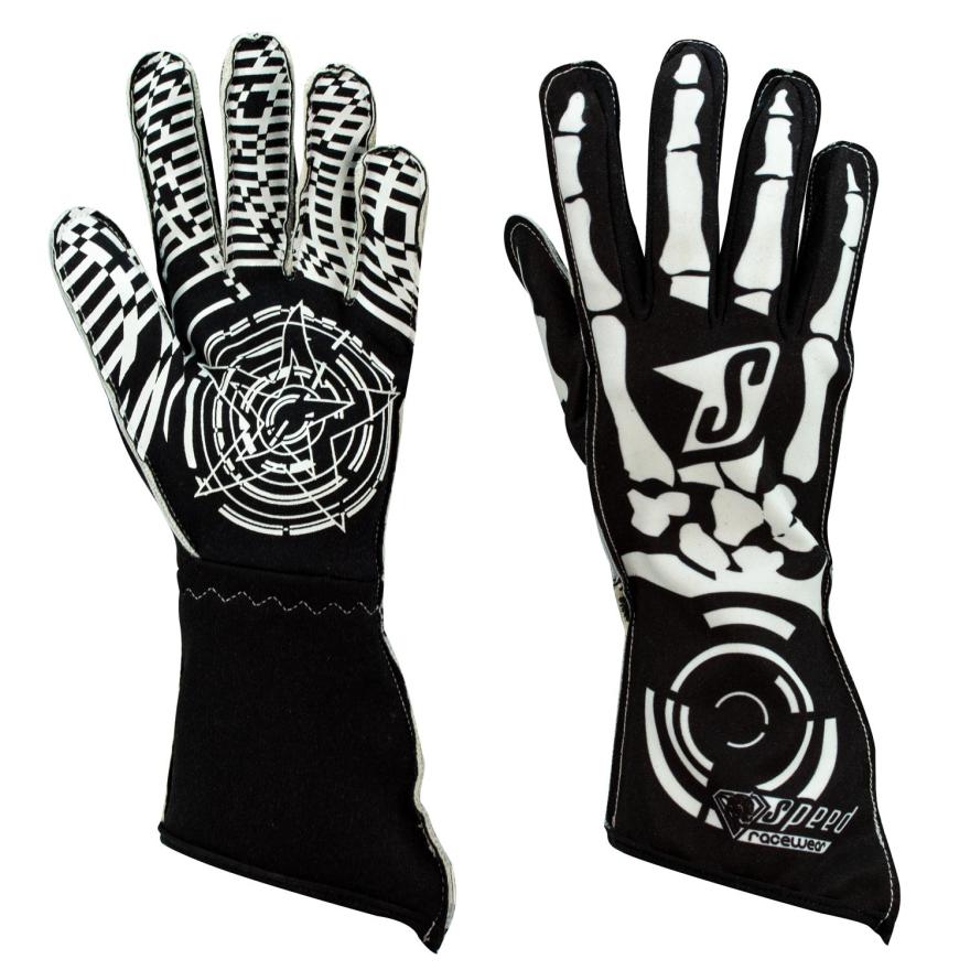 Speed Karthandschuhe | MISANO G-1 | schwarz,weiss !*SALE*!