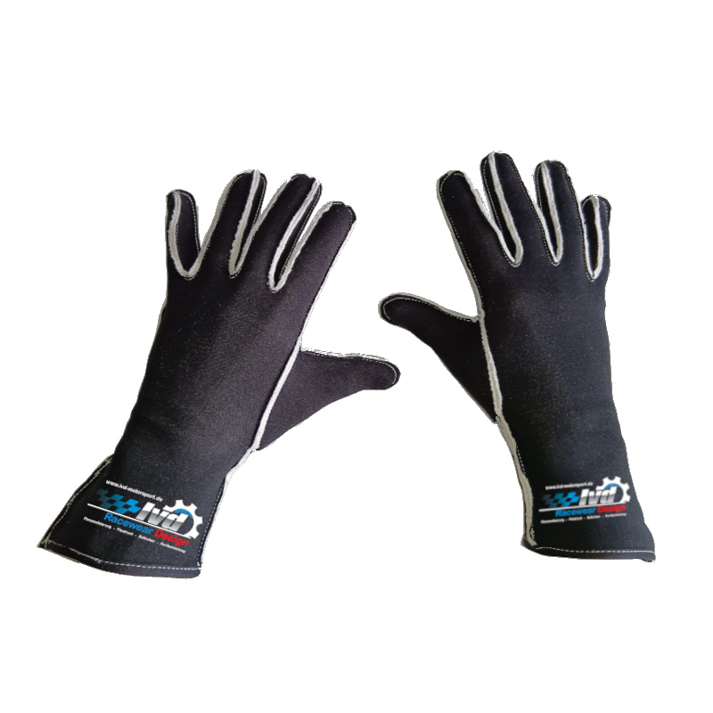 !     Karthandschuhe Black BE-2-Pro schwarz inkl. Digitaldruck