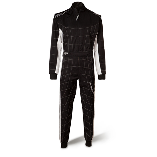 Speed Racing Overall | BARCELONA RS-2 | schwarz, weiß Kartoverall Rennoverall 2-lagig !*SALE*!