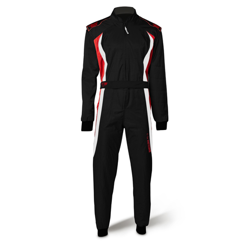 Speed Racing Overall | BARCELONA RS-3 | schwarz,rot,weiß Kartoverall Rennoverall 2-lagig !*SALE*!