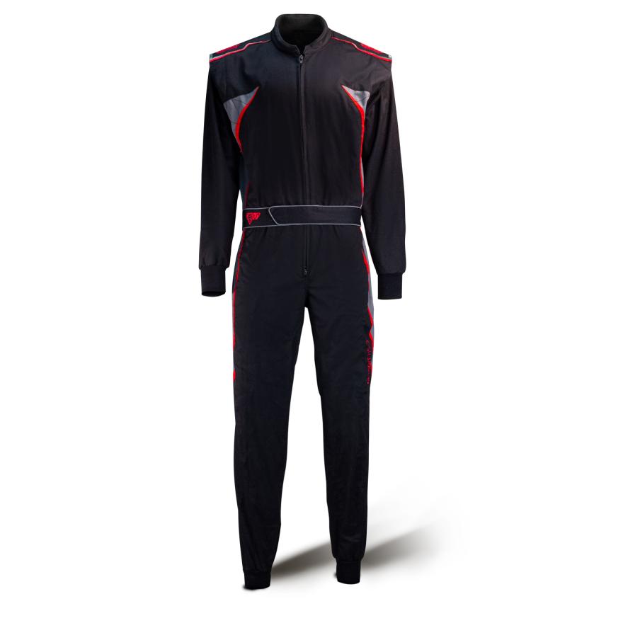 Speed Kartoverall Hobby | DETROIT HS-3 | schwarz/rot/grau !*SALE*!