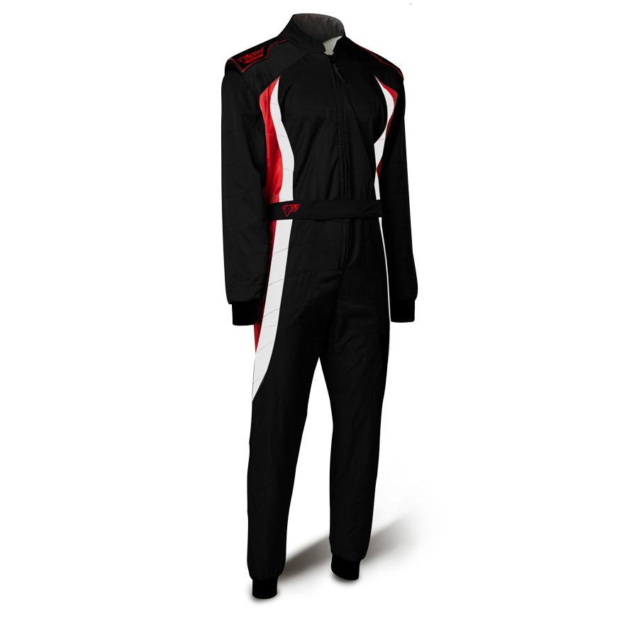 Speed Kartoverall Hobby | DETROIT HS-3 | schwarz,weiß,rot !*SALE*!