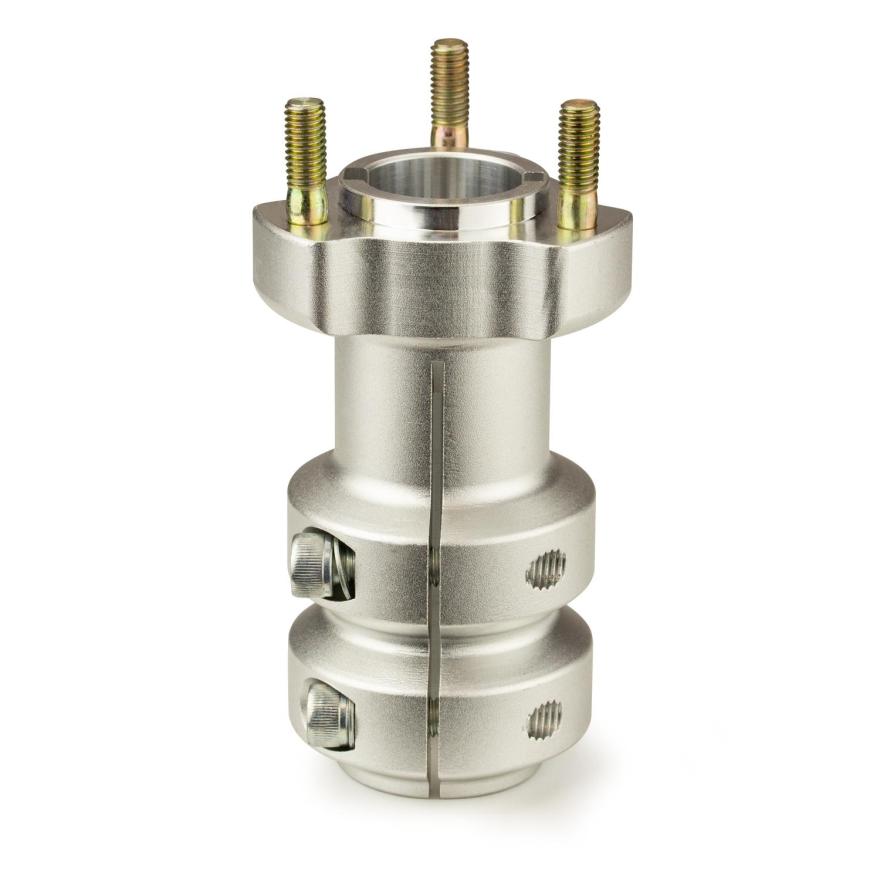 rear hub 30 mm | length 115 mm | silver