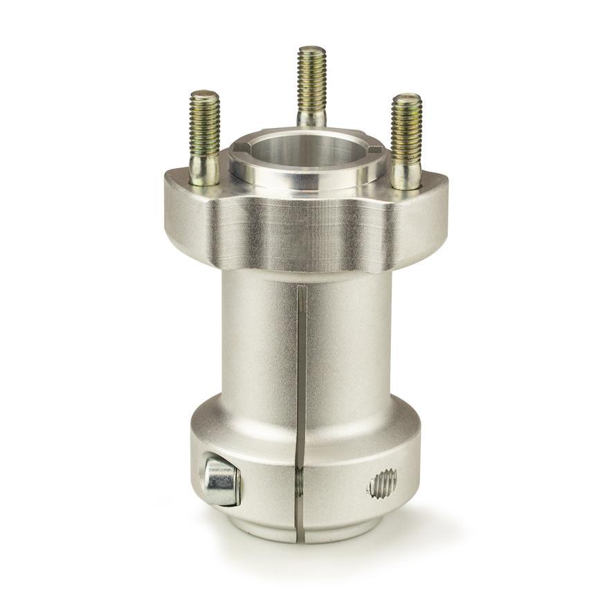 rear hub 30 mm | length 95 mm | silver