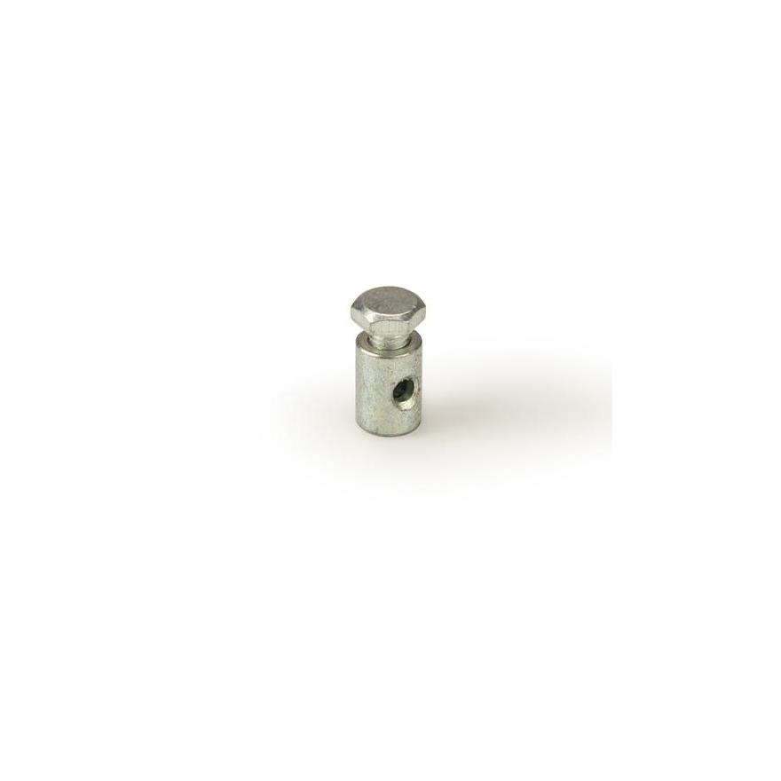clamp with overhead screw for accelerator cable
