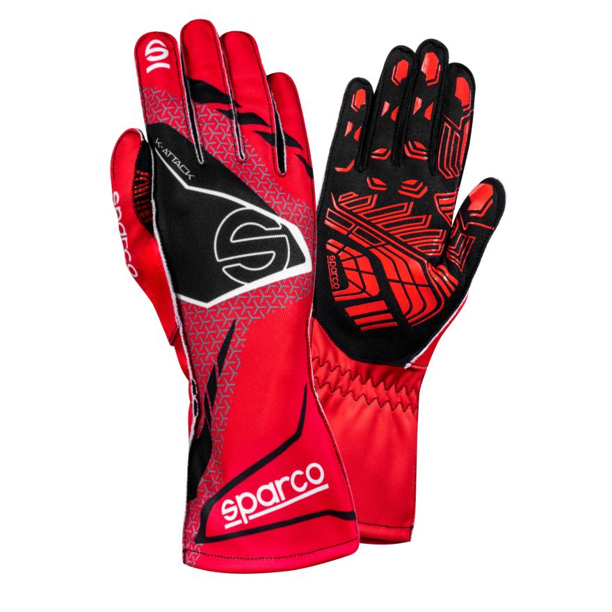 Sparco Karthandschuhe K-Attack rot-schwarz