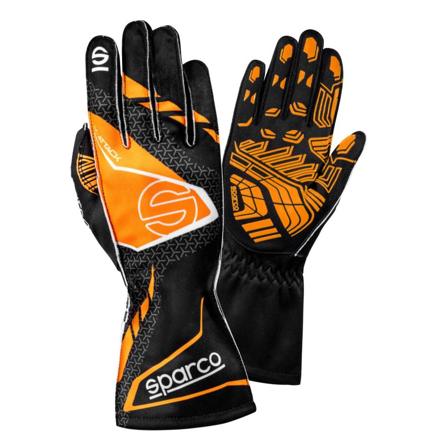 Sparco Karthandschuhe K-Attack schwarz-orange
