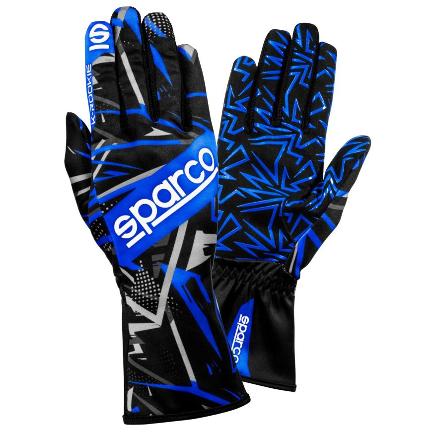 Sparco Karthandschuhe K-Rookie schwarz-blau