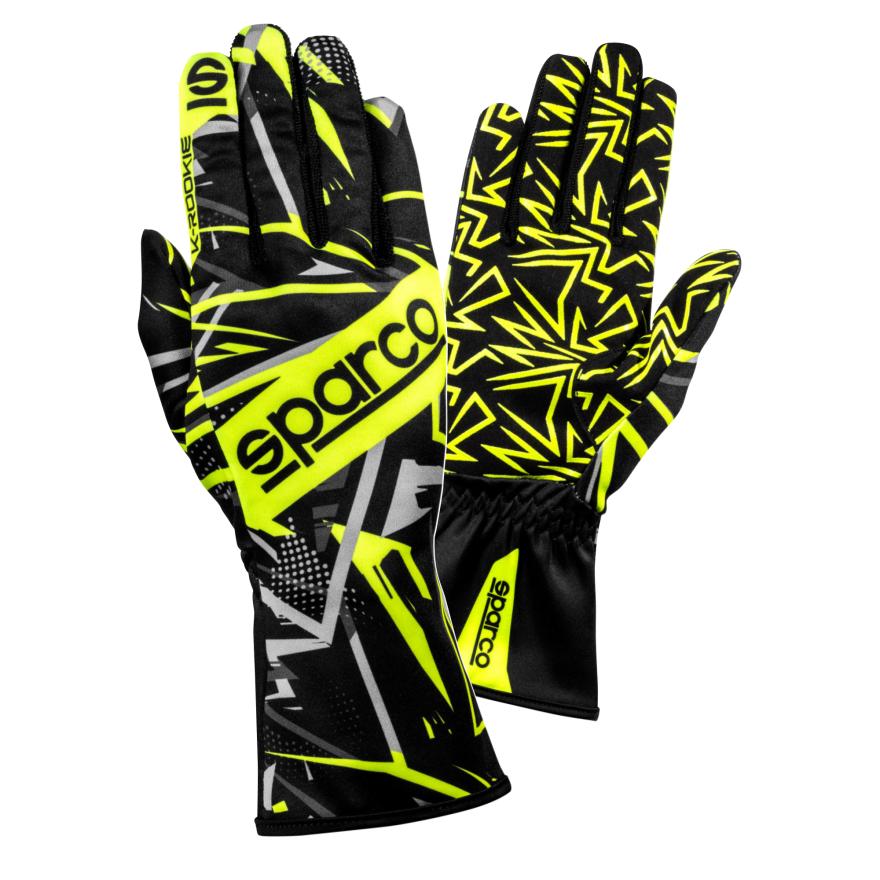 Sparco Karthandschuhe K-Rookie schwarz-gelb