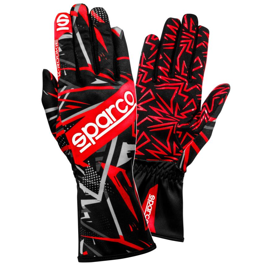 Sparco Karthandschuhe K-Rookie schwarz-rot