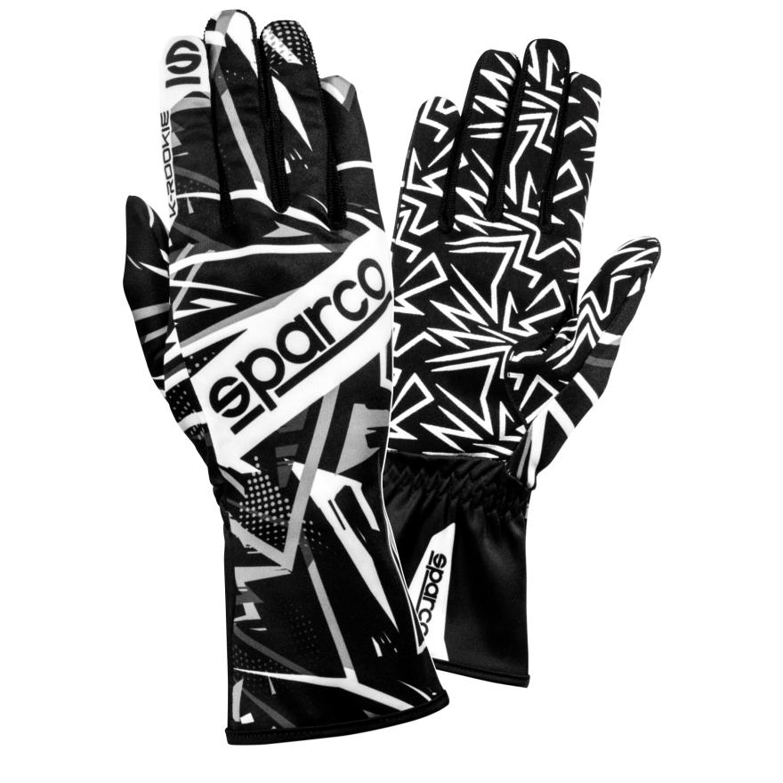 Sparco Karthandschuhe K-Rookie schwarz-weiss