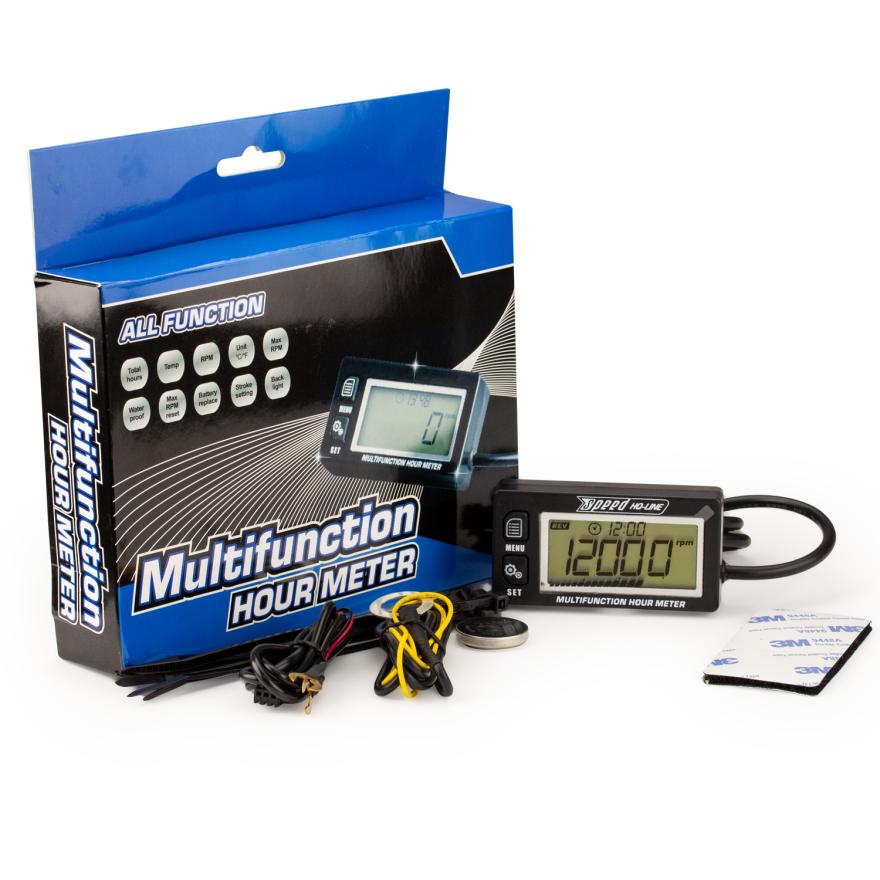 Speed rev.-counter and hour meter digital for 2-/4-stroke