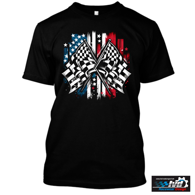 T-Shirt Inkl Digitaldruck Motorsport Racing Design T-1